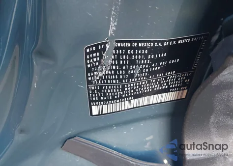 2019 Volkswagen Tiguan 2.0T Se/2.0T Sel/2.0T Sel R-Line/2.0T Sel R-Line Black из США, поврежденный, VIN 3VV2B7AX8KM128558